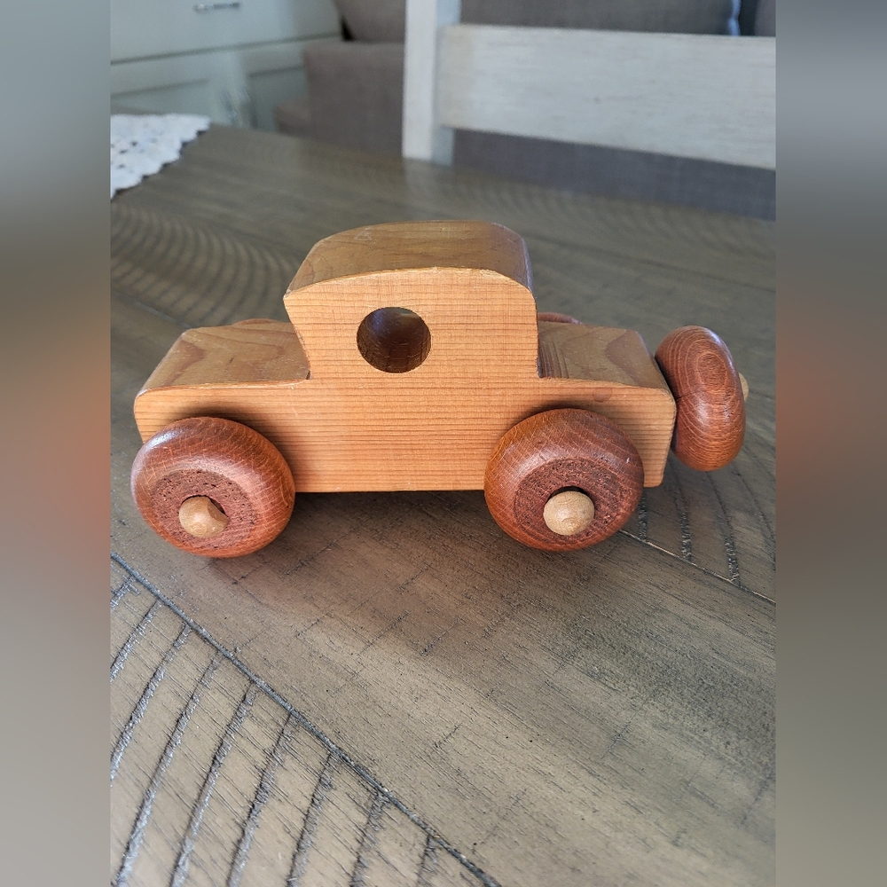 Vintage Wooden Toy Car